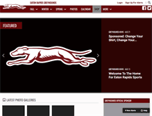 Tablet Screenshot of greyhoundathletics.com